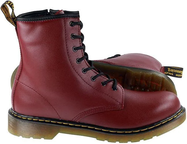 Dr Martens Shoes Juniors 1460 Softy T Cherry Red