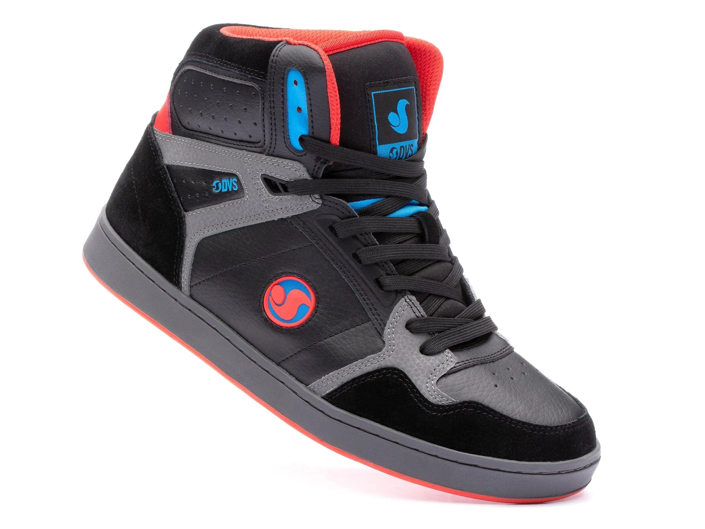 DVS Honcho Black Charcoal Fiery Red Suede