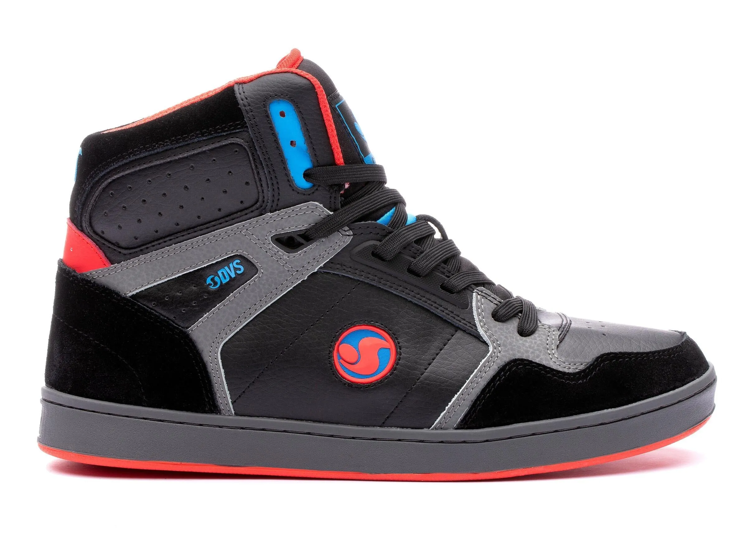 DVS Honcho Black Charcoal Fiery Red Suede