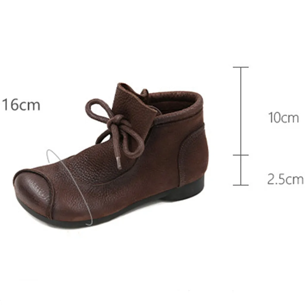 Handmade Soft Sole Comfortable Retro Ankle Boots