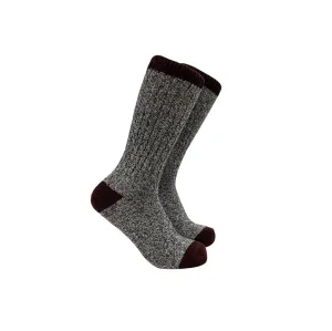 HELM Cabin Socks - Grey   Red