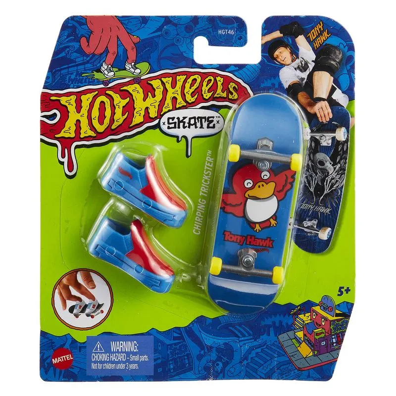 Hot Wheels Skate Fingerboard Single Pack Tony Hawk Originals 2/5 Chirping Trickster