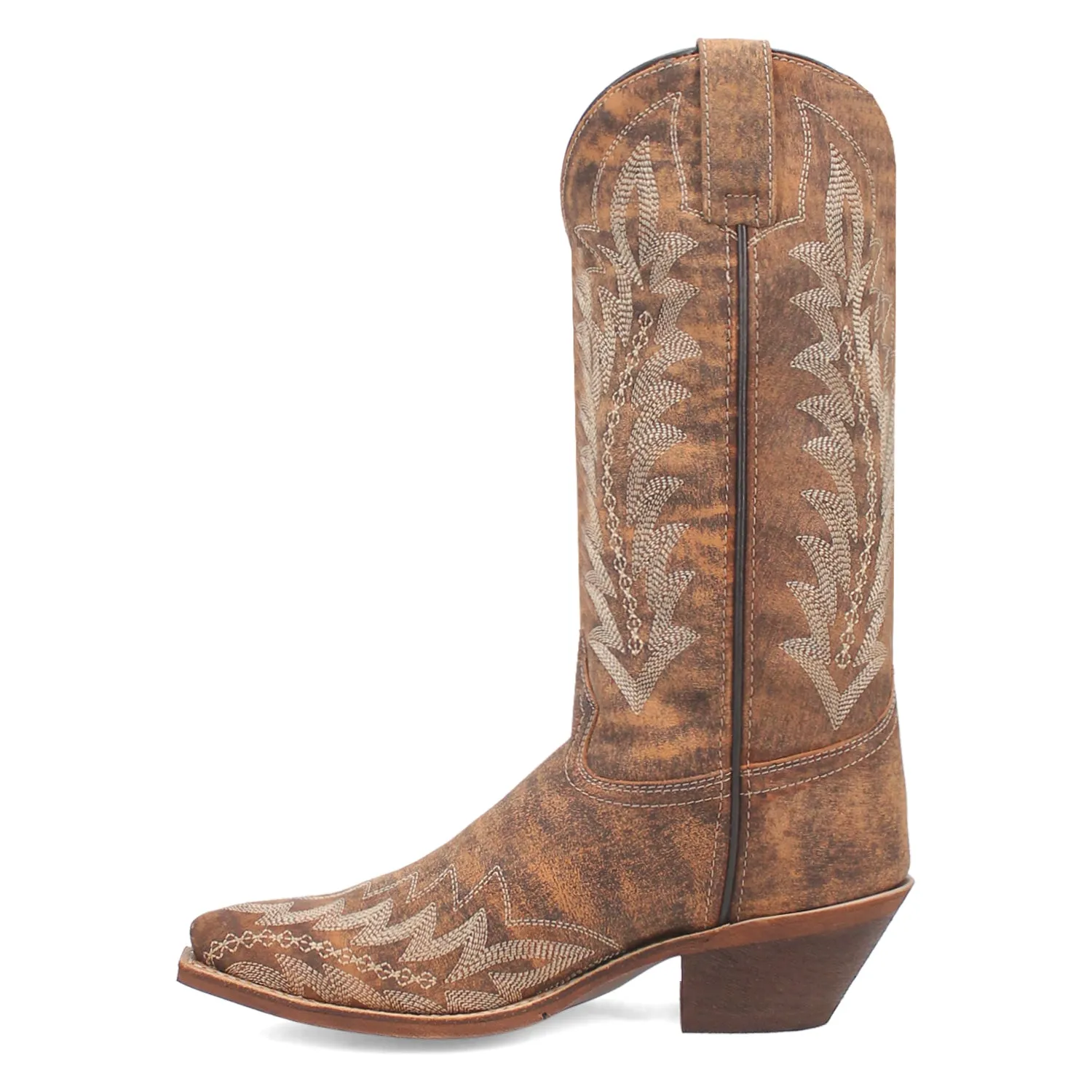 Laredo Womens Emmylee Tan Leather Cowboy Boots