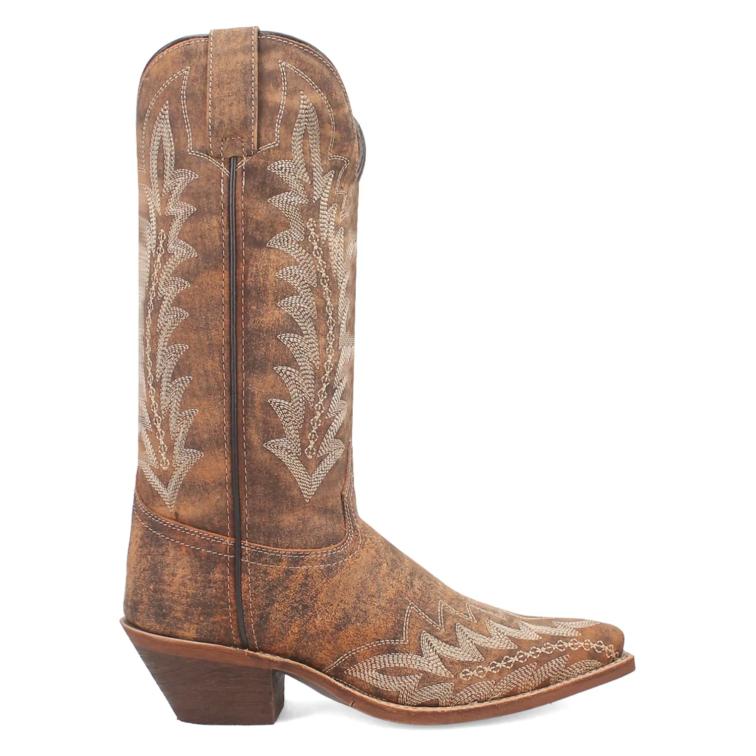 Laredo Womens Emmylee Tan Leather Cowboy Boots