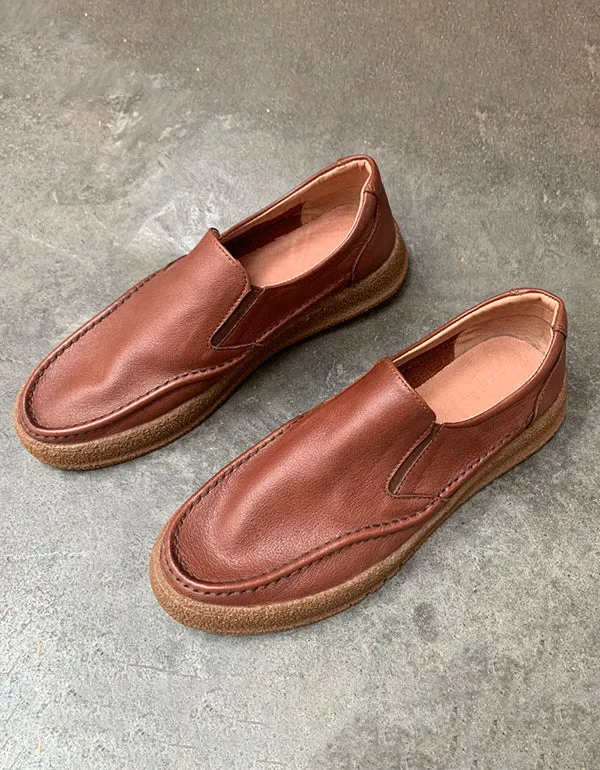 Men's Retro Leather Comfortable Slip-on Loafers