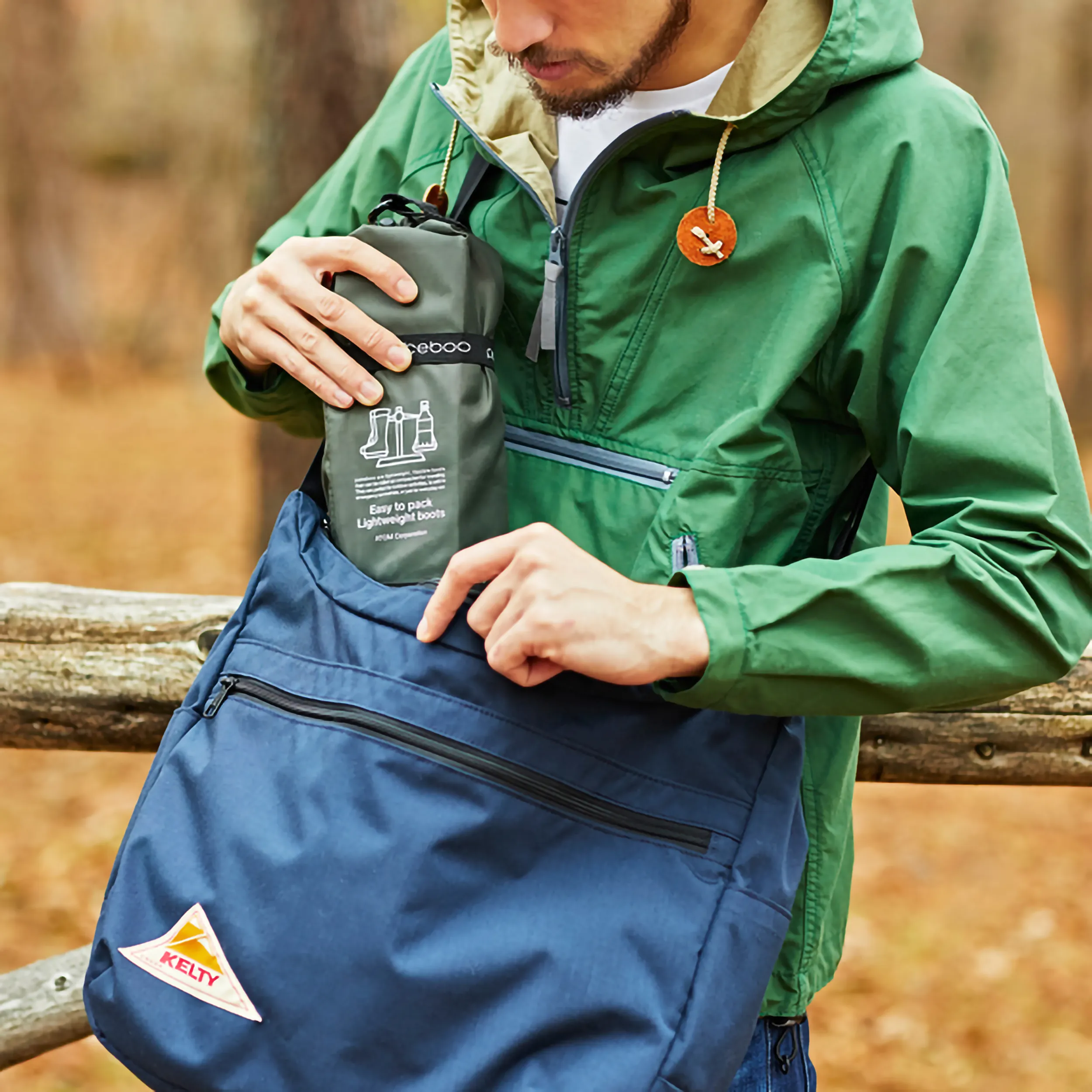 Packable Rubber Rain Boots - Royal Blue