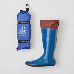 Packable Rubber Rain Boots - Royal Blue