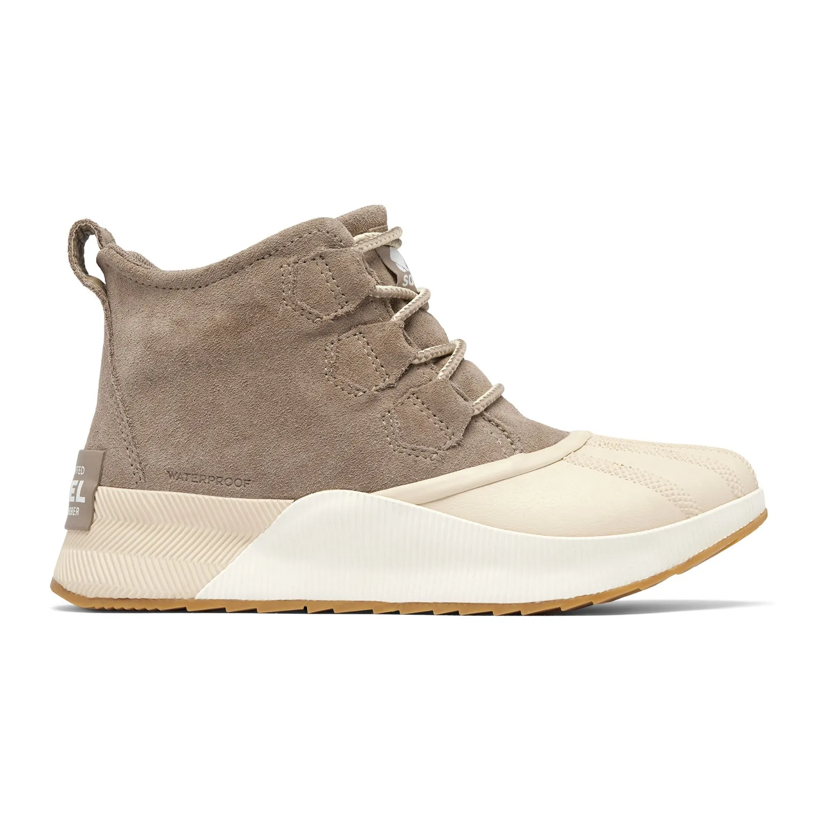 Sorel Out 'N About III Classic Waterproof Ankle Boot (Women) - Omega Taupe Leather/Bleached Ceramic Suede