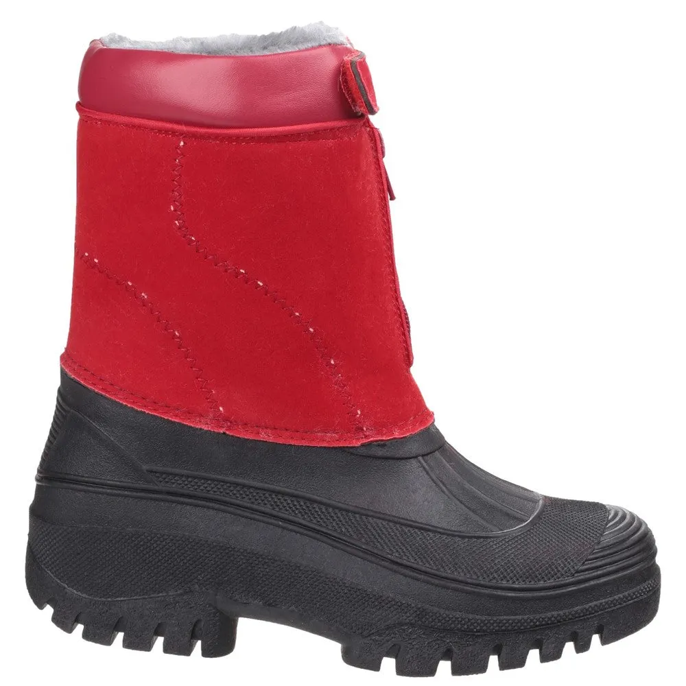 Venture Waterproof Winter Boots Red