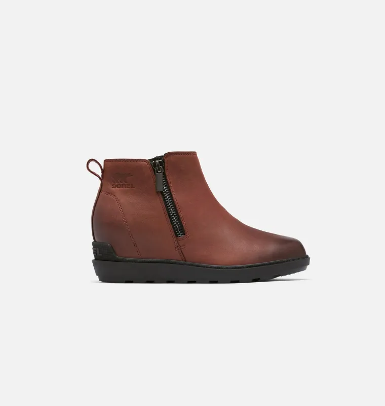 Waterproof Evie Zip Wedge | Spice/Black